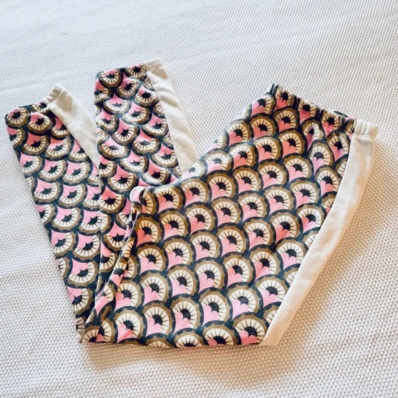 WILDFOX Cream & Pink Hearts Joggers Sweatpants - Picture 6 of 11